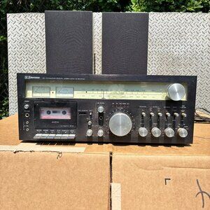 Emerson 5000R Stereo Receiver Cassette Deck Vintage